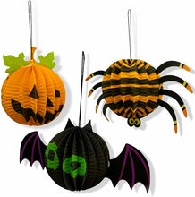 Load image into Gallery viewer, 28 pcs Mega Halloween Decoration Pack Bundle Set Buntings Spider Balloons Bat UK