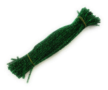 Load image into Gallery viewer, 100 Chenille Craft Stems Tinsel Pipe Cleaners CHRISTMAS Mix Colours Stripes UK