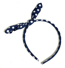 Load image into Gallery viewer, Vintage Wide Ribbon Bowknot Headband Hairband Bunny Ears Wire Bendy Bow Alice UK