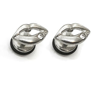Load image into Gallery viewer, Mens PAIR Stainless Steel Stud Earrings Pair Design Screw back  Womens Girls Boy