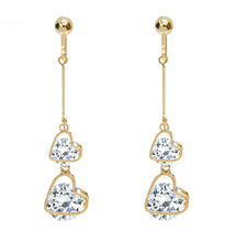 Load image into Gallery viewer, Crystal Drop Dangle Clip On Earrings Tassel Non Pierced Different Designs