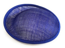 Load image into Gallery viewer, 20cm Round Sinamay Dipped Disc Fascinator Base Hat Millinery DIY Supply UK