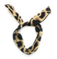 Leopard Wired Headband Retro Head Scarf Bandana ROCKABILLY Hair Band Vintage UK