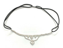 Load image into Gallery viewer, Dress Diamante Drop Crystal Bride Elastic Gatsby Headband Fore Head Bridal 1920s