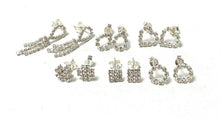 Load image into Gallery viewer, Classic 925 Sterling Silver Post Earrings Studs with Full Sparkly Crystals Gift