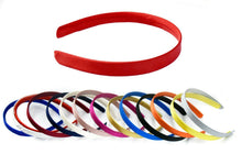 Load image into Gallery viewer, Plain Flat SATIN Fabric Thick ALICE BAND 15mm HEADBAND Hair Band Accessories
