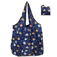 Load image into Gallery viewer, Extra Large Reusable Foldable Ladies Shopping Bag Eco Tote Handbag Fold Away Shopper Bag UK