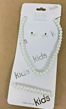 Load image into Gallery viewer, Children's Girls Kids Faux Pearl Necklace Bracelet Earrings Jewelry Set Gift UK