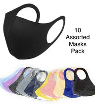 Load image into Gallery viewer, 10 Assorted Reusable Face Mask Protection Covering Adult Masks Gift Pack UK