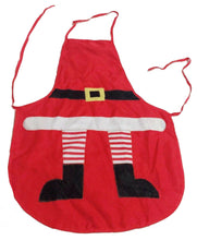 Load image into Gallery viewer, Unisex Red Christmas Santa Clause Apron Novelty Cotton - Gift UK Cooking