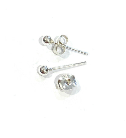 kids Girls 925 Sterling Silver Tiny Small 3mm Ball Stud Earrings Studs Gift Idea