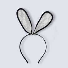 Load image into Gallery viewer, Lace Bunny Ears Floral Lace Fancy Dress Hen Halloween Cosplay Easter Headband