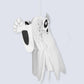 Medium Halloween Paper 3D Hanging Decorations Scary Cut White Ghost