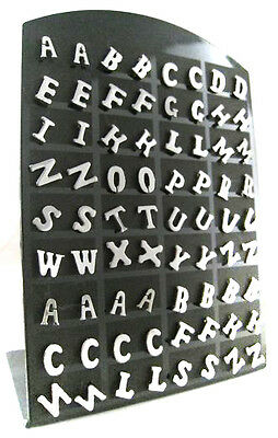 Stainless Steel Initial Letter Studs Earrings A to Z Alphabet Men Unisex Womens