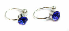 Load image into Gallery viewer, Crystal Stud U CLIP On Clipon Earrings Upper for Ears Nose Lip Cartilage