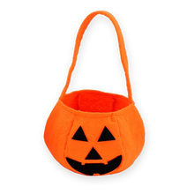 Load image into Gallery viewer, Kids 3 Set Halloween Costume Bundle - Pumpkin Trick or Treat Bag, Pumpkin Cape, Witches Hat