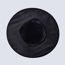 Load image into Gallery viewer, Black Witches Hat - for adults and kids Halloween Costume Dress Up Back Underside