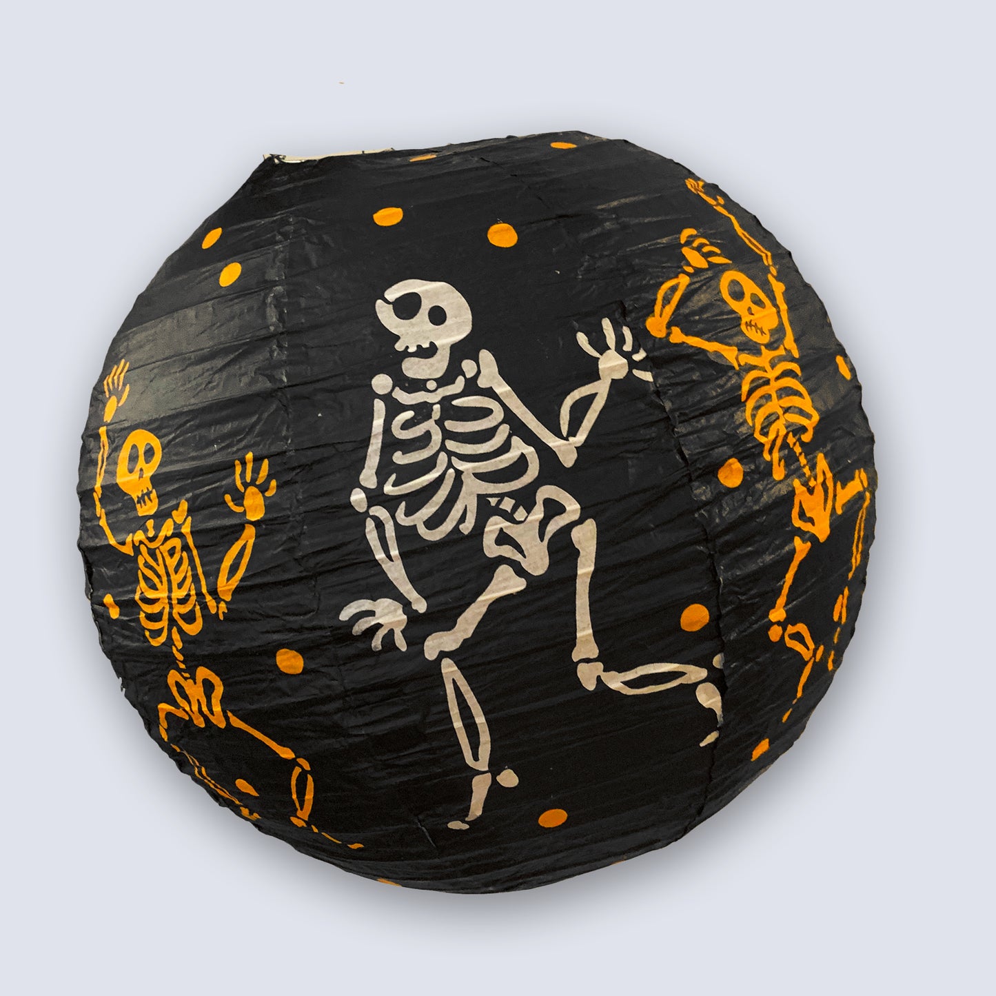 30cm Large Halloween Paper 3D Hanging Decorations Black Skeleton
