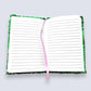Small A6 Reversible Sequin Green Notebook Notepad Journal Diary Book Xmas Girls Gift