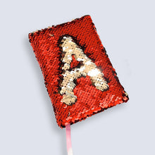 Load image into Gallery viewer, Small A6 Reversible Sequin Red Notebook Notepad Journal Diary Book Xmas Girls Gift