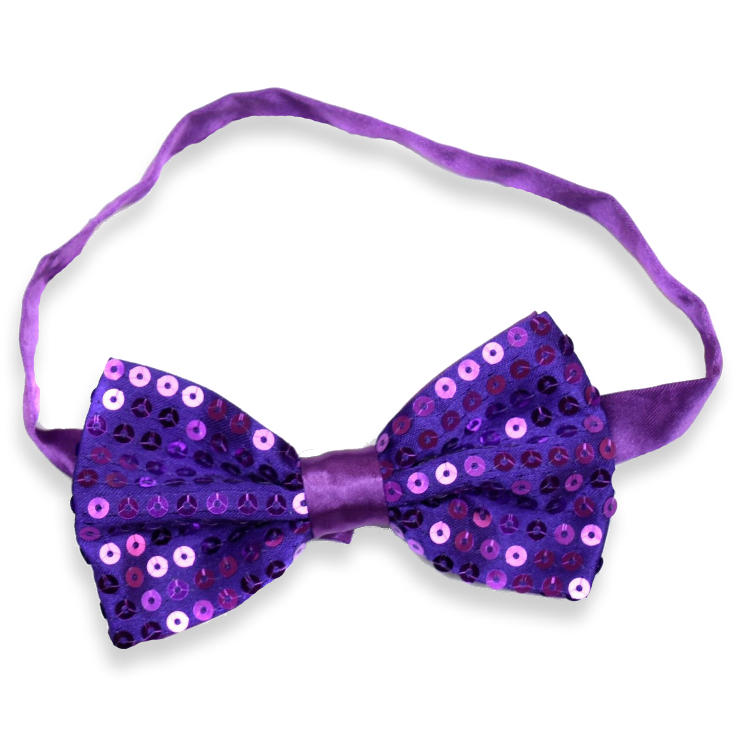 Sequin Satin Purple Shiny Bow Tie Dickie Show Sparkly Fancy Dress Magic Mens Boys