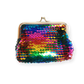 Ladies Girls Reversible Sequin Rainbow Coin Wallet Pouch Money Purse Card Holder Gift UK
