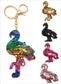 SEQUIN Flamingo Keychain Keyring Handbag Bag Charm Girls Xmas Stocking Party Bag Filler