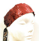Full Sequin Red Wide Band Elastic Headband 20s 1920s Fancy Dress Flapper Hairband
