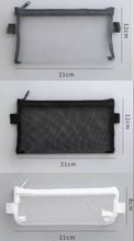 Load image into Gallery viewer, 3 Clear See Through Mesh Exam Pencil Case Zip Fastening Make Up Pouch Travel Set