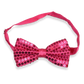 Sequin Satin Fuchsia Pink Shiny Bow Tie Dickie Show Sparkly Fancy Dress Magic Mens Boys