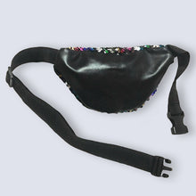 Load image into Gallery viewer, Small Rainbow Sequin BUM BAG Fanny Pack Travel Waist Money Belt Wallet Pouch UK
